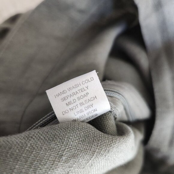 Cynthia‎ Rowley Pants Womens XL 100% Linen Wide Leg Ankle Elastic Zipper - Picture 15 of 16